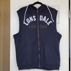 Lonsdale London sleeveless Hoodie sweatshirt Men's L
